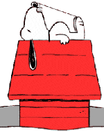 Snoopy on doghouse